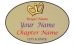 Gold Oval name Badge Artwork 46